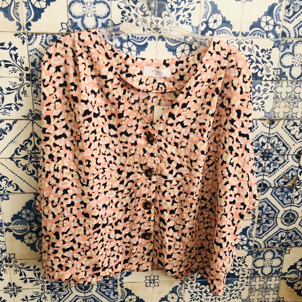 Eloide V Neck button blouse